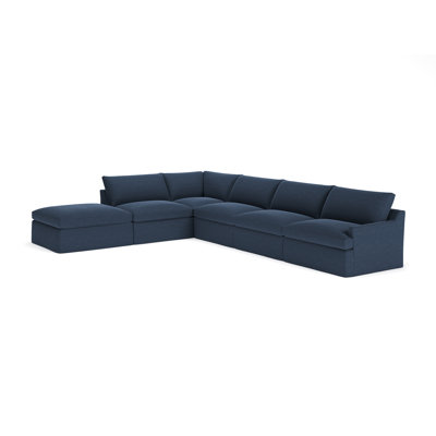 Wrenley 6-Piece Slipcovered Modular Sectional Right Hand Facing by Birch Lane