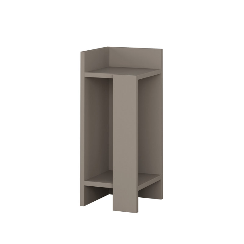 Lochlan Bedside Table, Light Mocha, Left Orientation