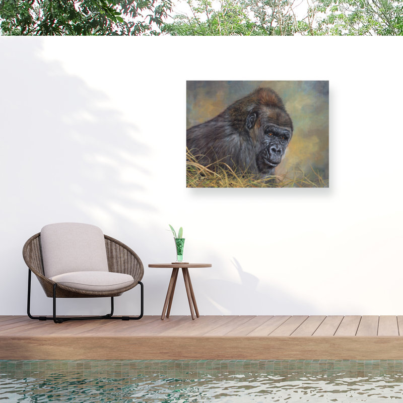 Toile d'extérieur David Stribble Gorilla, H 24 po x l 32 po