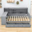 Lit de jour en bois avec trois tiroirs, ports USB et bureau-1836486751-1836486750