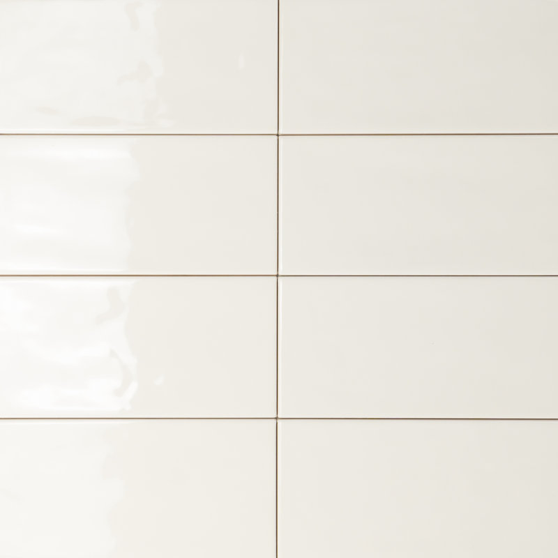 Jade 4" x 8" Subway Wall Tile, Bone Ivory 