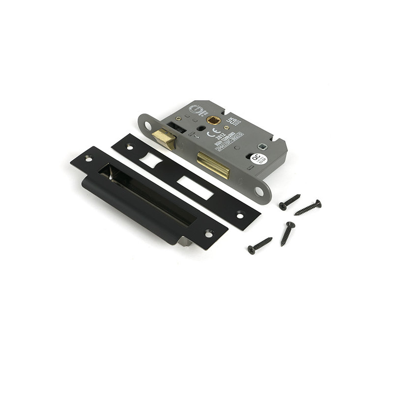 Heavy Duty Bathroom Lock, Aged Bronze