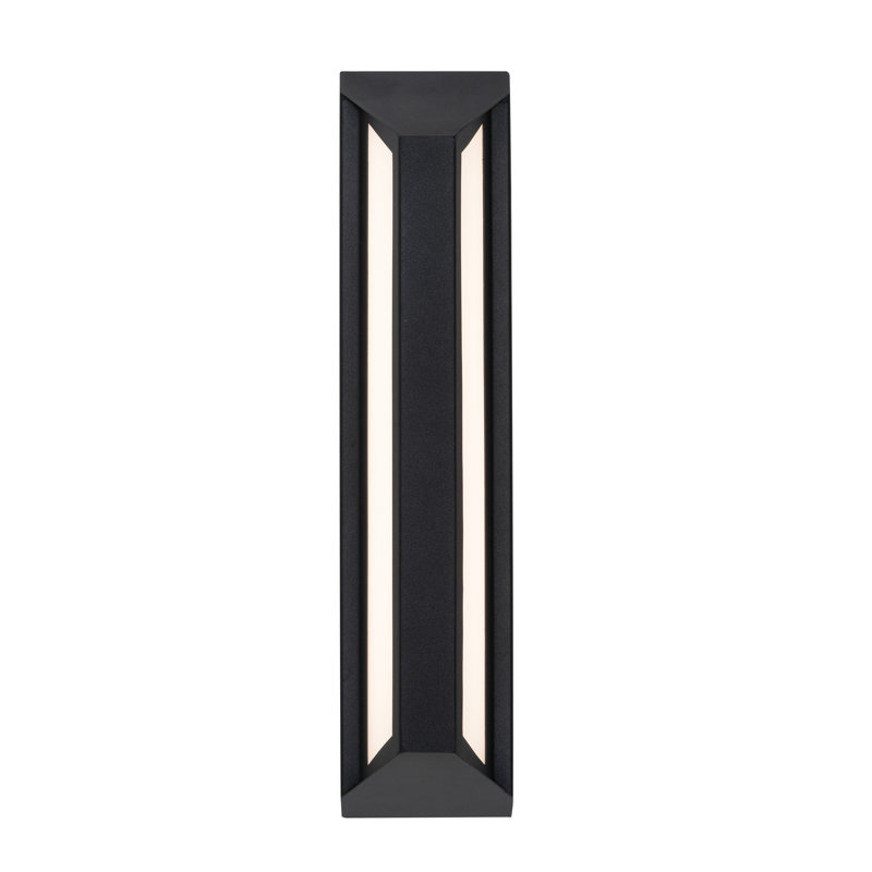 Fulton - LED Outdoor Sconce - 18" - Black, 18" H