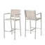 Assortiments de sièges de patio 29,50 ", rouille argentée, grillage gris