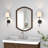 1- Light Black Metal Wall Sconce (Set Of 2)