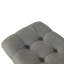 Grey Tweed Upholstered Bench