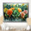Albury Spring Symphony Garden of Echeveria Elegans Succulent III - Art mural succulent