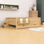 Lit plateforme en bois avec lit gigogne et petit escalier-2044713034-2044713047