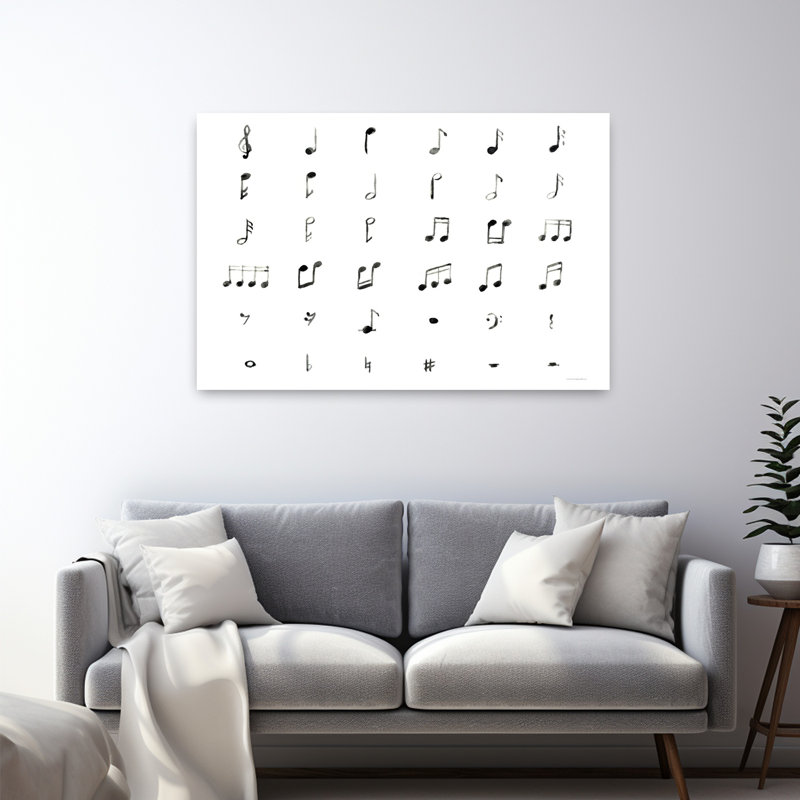 Gouttes de musique, art contemporain abstrait, H 32 po x l 48 po