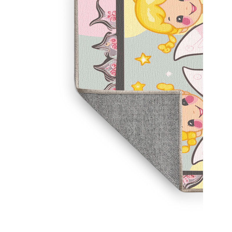 Tapis fantaisie Zoomie pour enfants Zoomie, Rectangulaire 2 pi x 3 pi