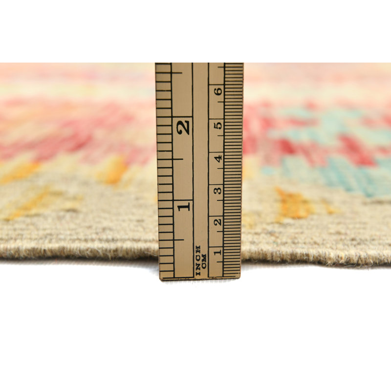 Tapis oriental fait à la main multicolore Lukely Kilim & Sumak 12 X 16