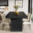 63-Inch Dining Table for 4-6 People, Large Rectangular Dinner Furniture for Dining Room, Kitchen, Living Room, Black