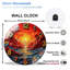 Horloge murale coucher de soleil - Horloge murale 12 po