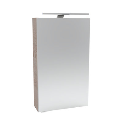 Surface Mirrored Bathroom Cabinets with Mirror and 2 Adjustable Shelves