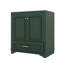 Meuble-lavabo de 30 pouces avec lavabo avec accents dorés, tiroir inférieur, portes à fermeture en douceur-121088175