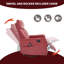 Fauteuil inclinable manuel rouge en similicuir chauffant avec fauteuil à bascule et pivotant pour le salon-2128282815