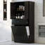 Armoire de rangement pour salle de bain avec deux paniers à linge, armoire de rangement avec portes et tiroir pour la maison-785049481