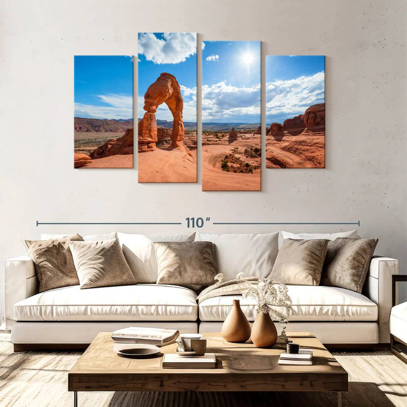 Summertime Delicate Arch, 54" H x 84" W