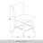 5-Piece Counter-Height Round Dining Set with Cushioned Linen Chairs, Orange-1247422497