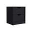 Table de chevet 2 tiroirs, table de bout, table d'appoint Basilea - noir-871581543