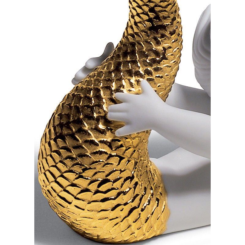 Playing at Sea Figurine, Gold