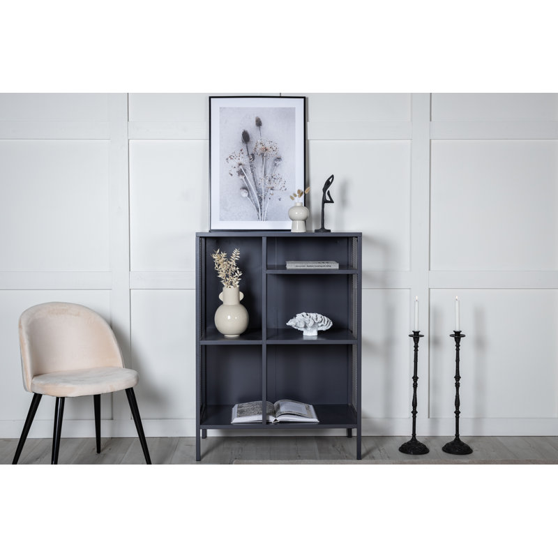 Dirit 110cm H x 80cm W Standard Bookcase, Grey