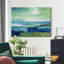 Bleu sable-reproduction sur toile tendue-1072461623