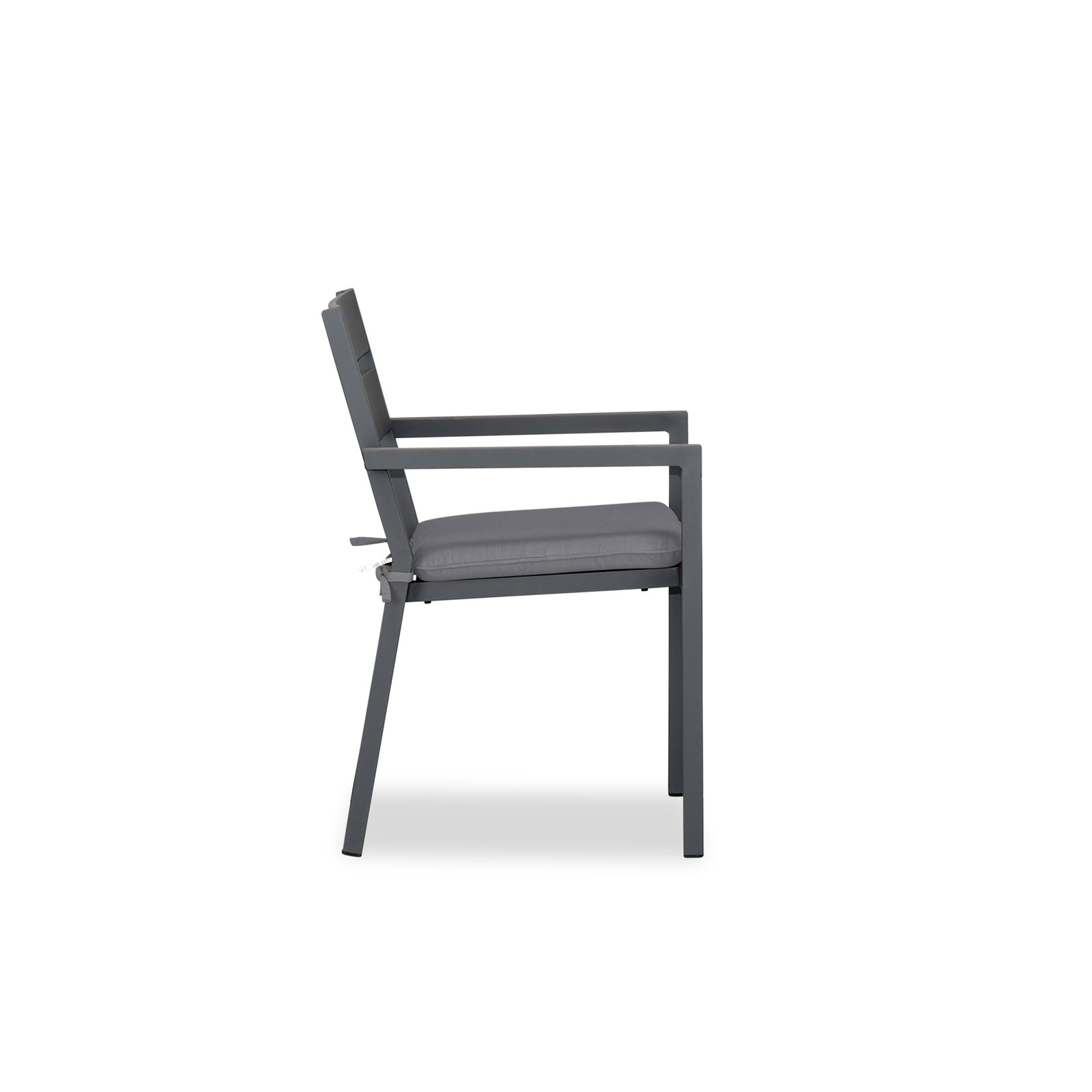 Vivant Stackable Sunbrella® Patio Armchair, Canvas Charcoal Sunbrella® Canvas, Slate
