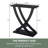Arbri 31.25" Criss-Cross Console Table-96429142