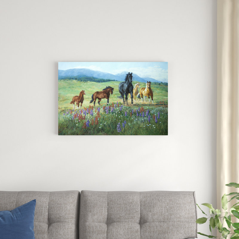 Sentier de fleurs sauvages, H 20 po x l 30 po x P 1,25 po