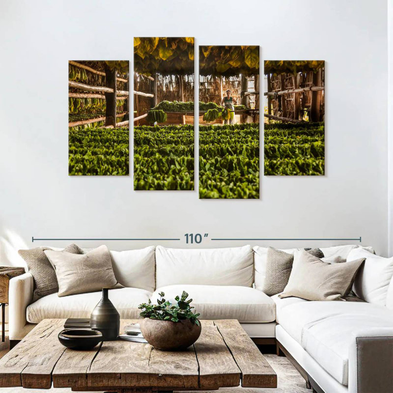 Harnek Tobacco Barn, 54" H x 84" W