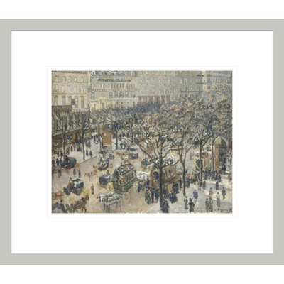 «Boulevard des italiens Morning Sunlight» par Camille Pissarro, impression giclée sur cadre