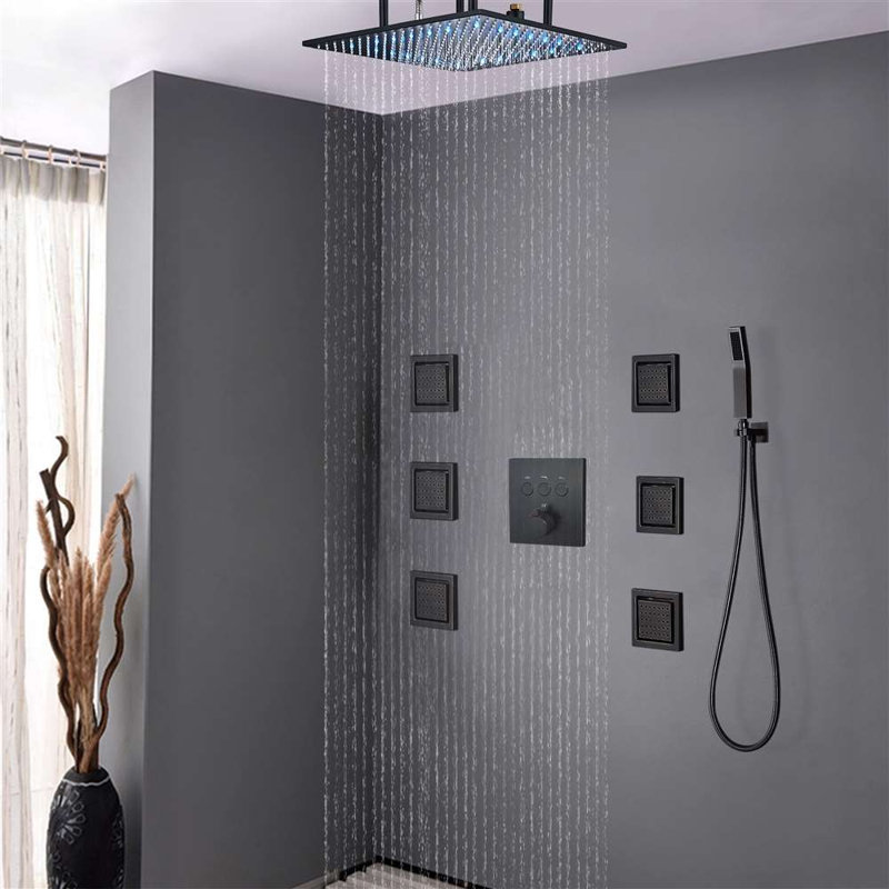 Système de douche à lumière thermostatique royal digital