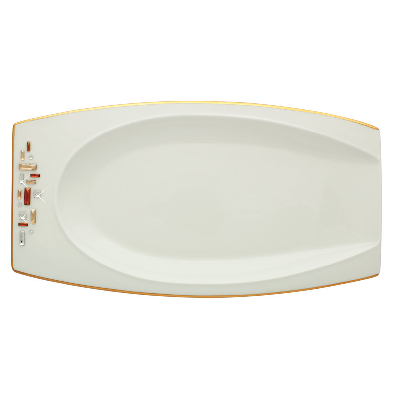 Grande assiette en porcelaine tendre Diana