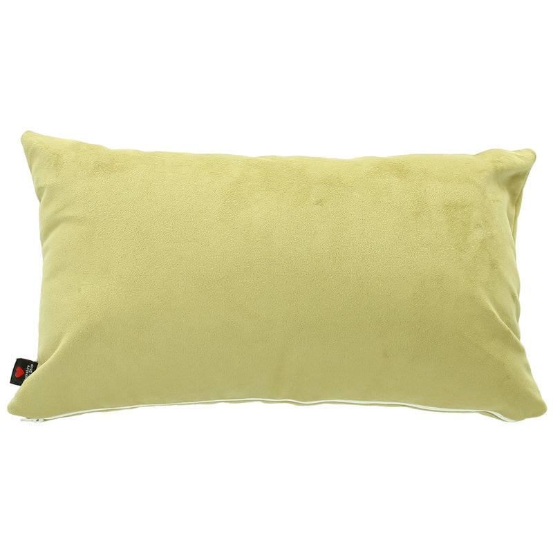 Moleskin Rectangular Throw Cushion, Green