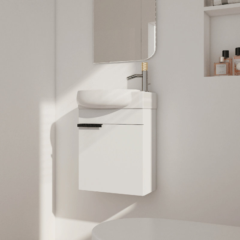 Ensemble de meuble-lavabo mural simple 17 po Tayea