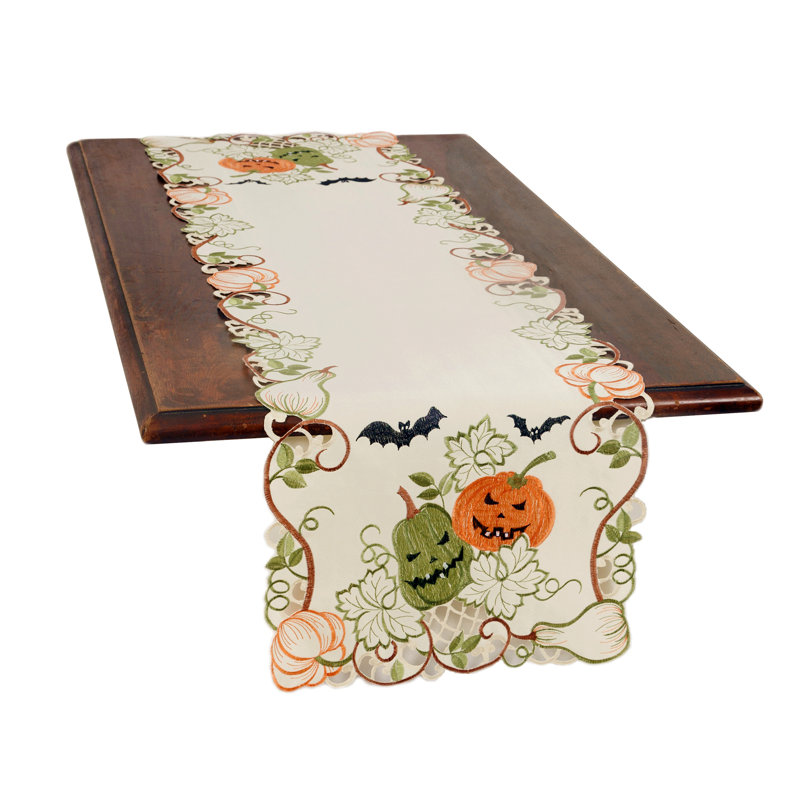 Adamson Floral Halloween Table Runner, 54" L x 15" W