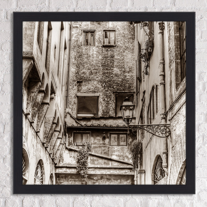 "Italy in Sepia 6" Framed Photographic Print, 35.5" H x 35.5" W x 0.75" D