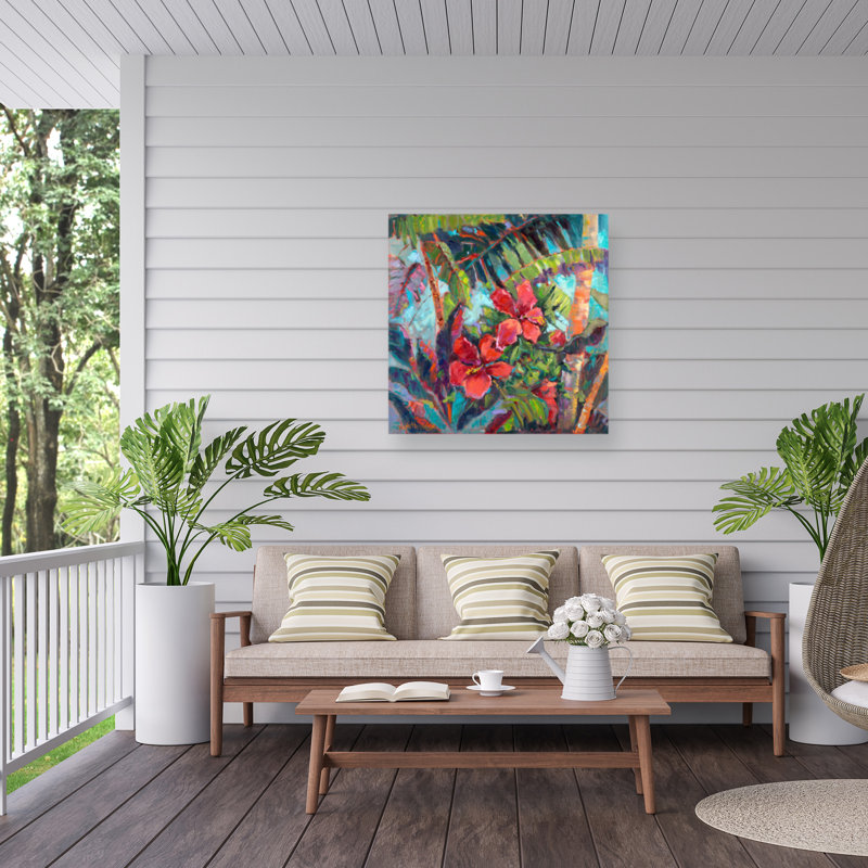 Nanette Oleson, toile d'extérieur «Splash Of The Tropics II», H 24 po x l 24 po x P 1,5 po