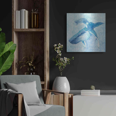 Luxe Metal Art 'Blue Mama V2' By Phyllis Adams, Me " Blue Mama V2 " by Phyllis Adams