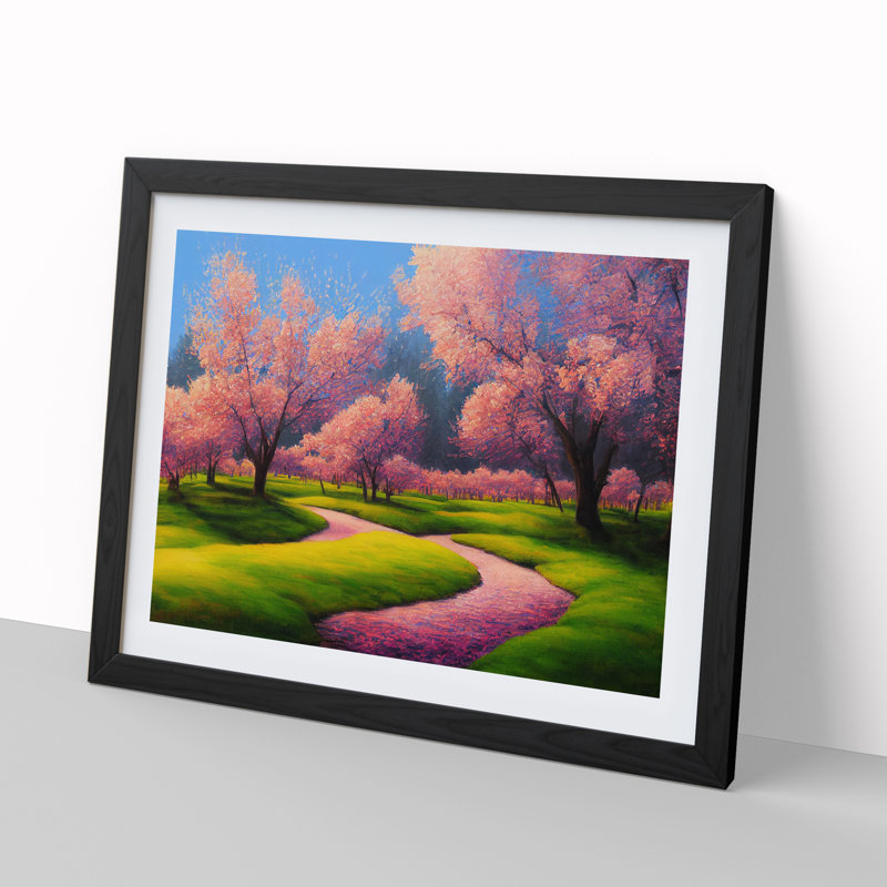 Spring Meadow Landscape Vol.1 - Framed Print