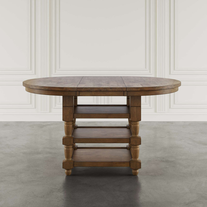 Table de salle à manger Powers Classic Farmhouse, Marron clair