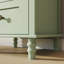 Buffet moderne minimaliste avec portes en verre et tiroirs doubles, buffet de rangement en bois de haute qualité pour la salle à manger, le salon, le couloir d'entrée, vert menthe-502096655