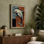 Leaping Dolphin Mid-Century - Wrapped Canvas-1041829192-1041829235