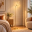 63.4 " Polished Arched Floor Lamp