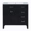Elzadie Single Bathroom Vanity with Ceramic Top-331270630