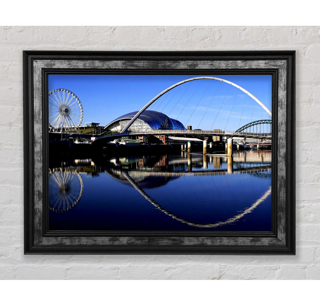 Millennium Bridge Newcastle England - Einzelner Bilderrahmen Kunstdrucke