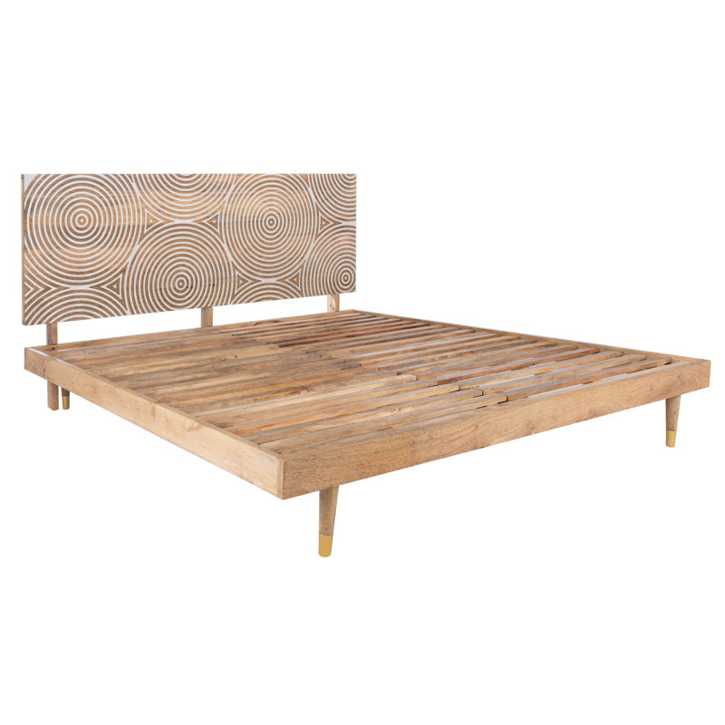 Addington Solid Wood Platform Bed, Queen