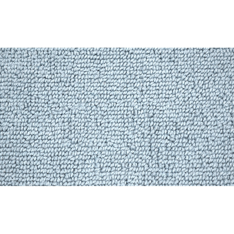 Roanoke Cotton Bath Rug with Non-Slip Backing, Runner 22" x 60", Sky Blue
