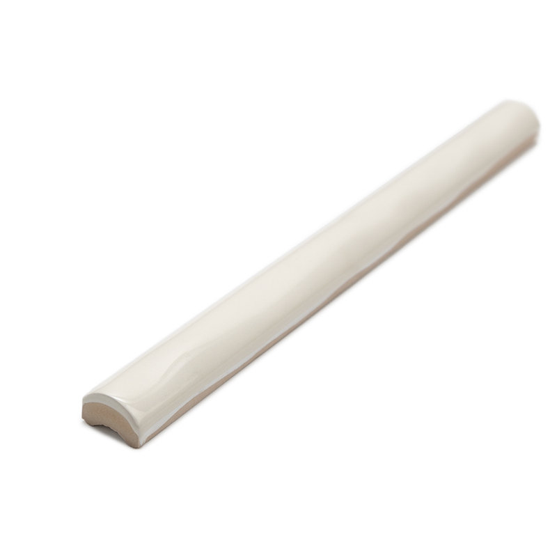 Chelsea 10" X 1" Ceramic Pencil Liner Tile Trim, Bone
